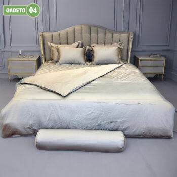 Bộ chăn ga gối Gadeto 04 màu ghi sáng